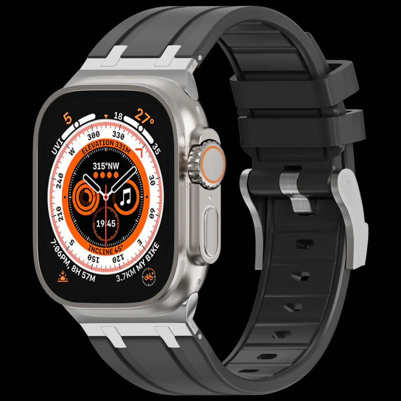 Silver Adapter-Black Band