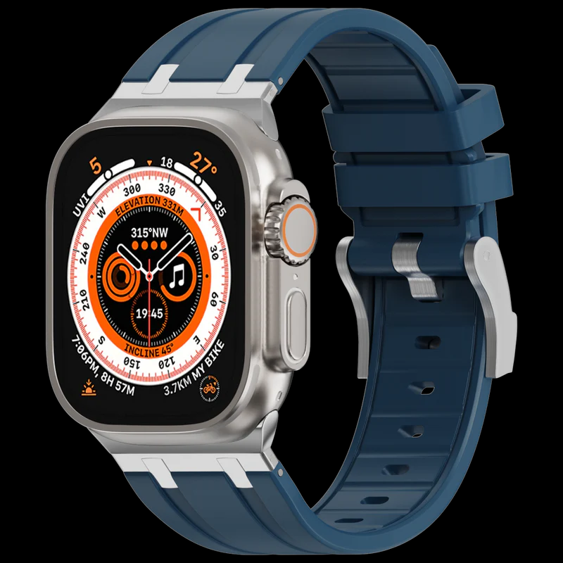 Silver Adapter-Blue Band